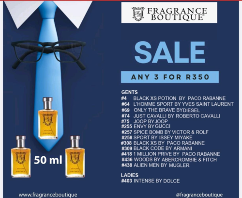 Promo - Any 3 for R350