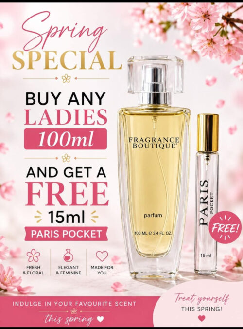 Ladies 100ml Perfume with Free 15ml